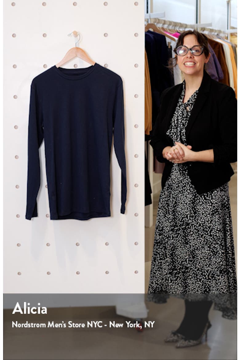 Long Sleeve Pima Cotton Lounge T-Shirt video