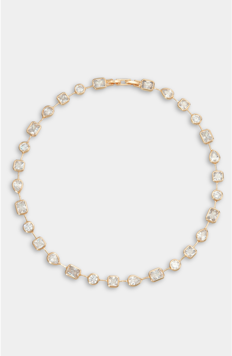 Stella & Dot Naomie Bezel Set Tennis Necklace, Main, color, Gold