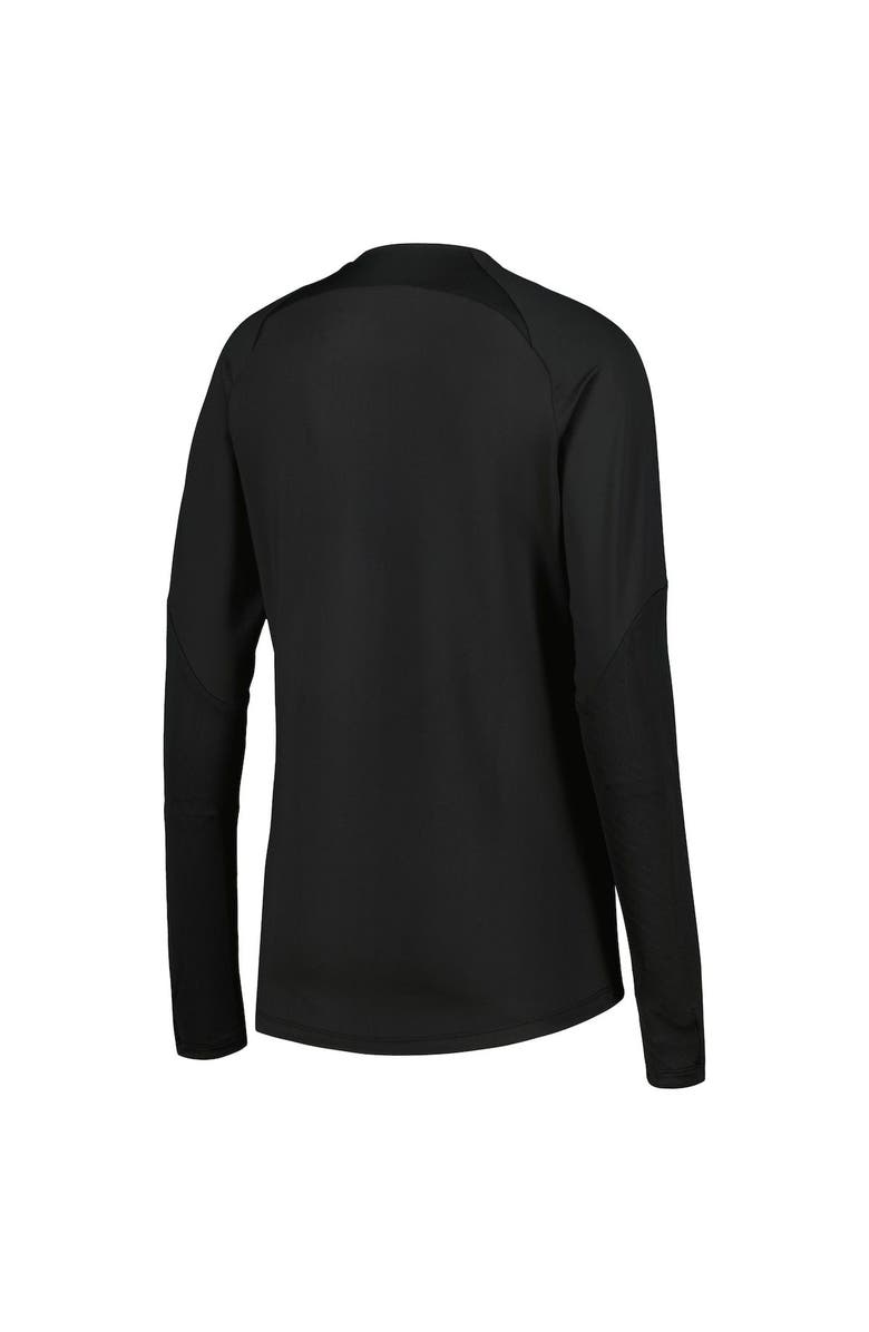 Nike Women's Nike Black USWNT 2023 Strike Drill Performance Raglan Quarter-Zip Long Sleeve Top, Alternate, color,