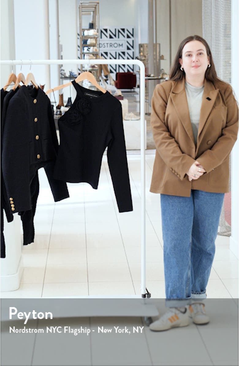 Rose One Shoulder Rib Top, sales video thumbnail