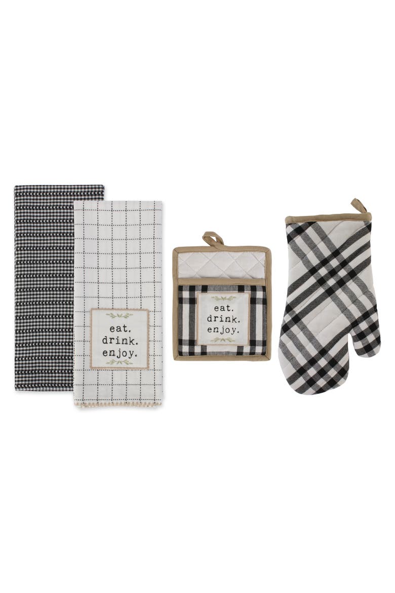 Home Sweet Farmhouse Kitchen Set/4, Main, color, Black