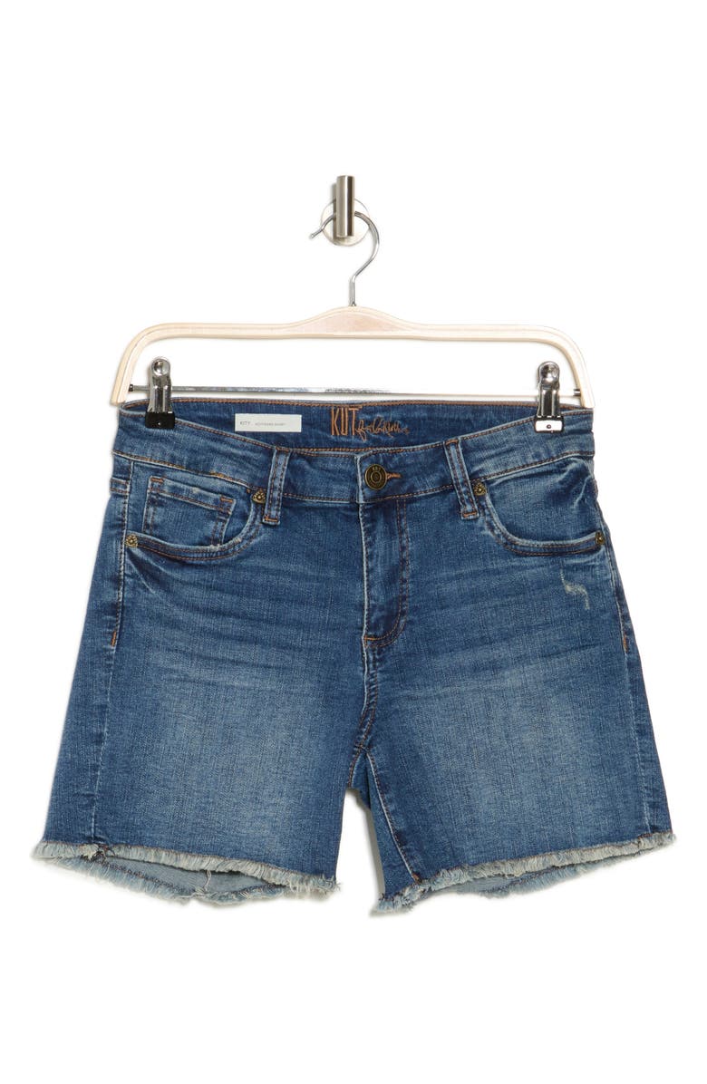 KUT from the Kloth Kitty Cutoff Denim Shorts, Alternate, color, Maple
