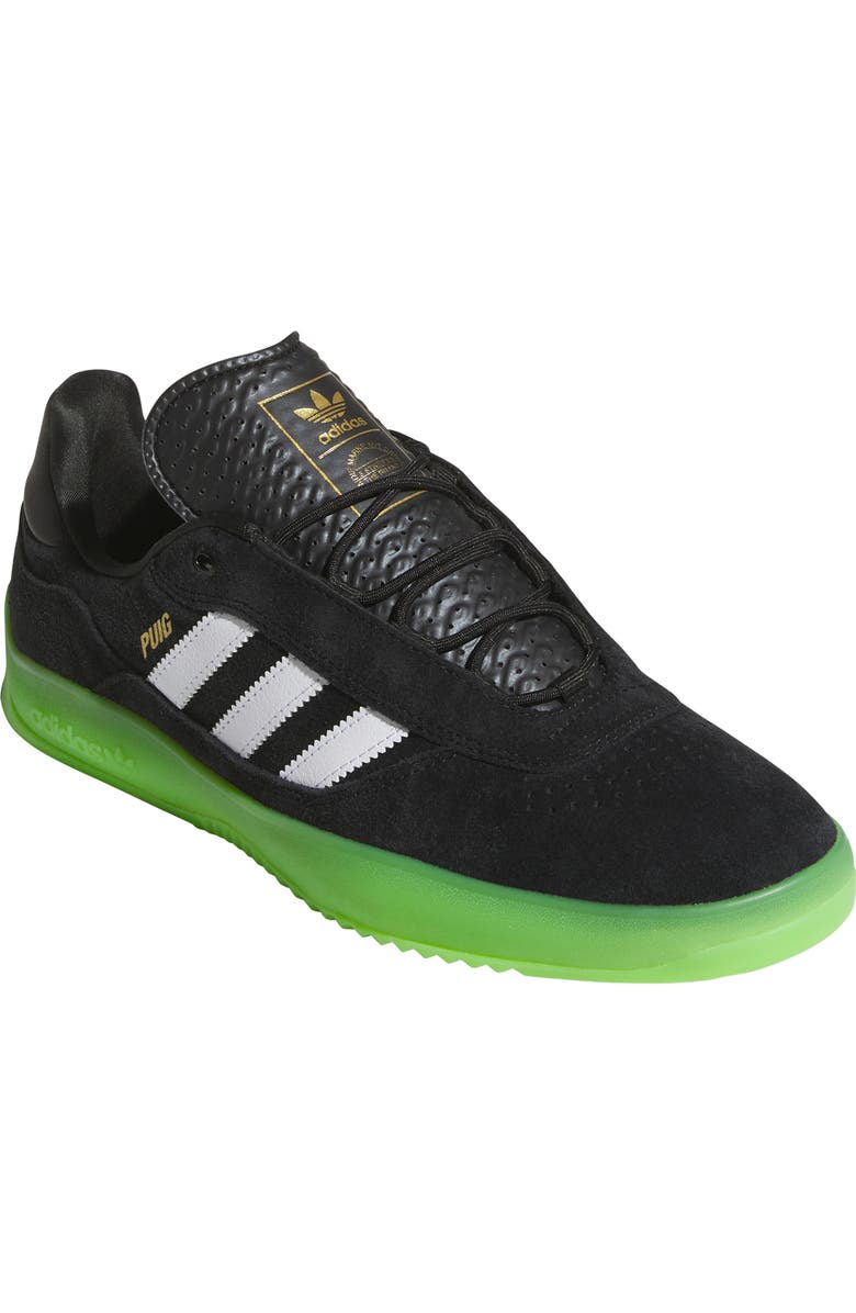 adidas Puig Sneaker, Main, color, Core Black/ White/ Solar Green