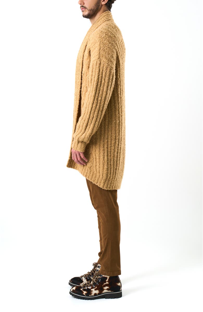 Velez Selva Ribbed Cardigan, Alternate, color, Honey