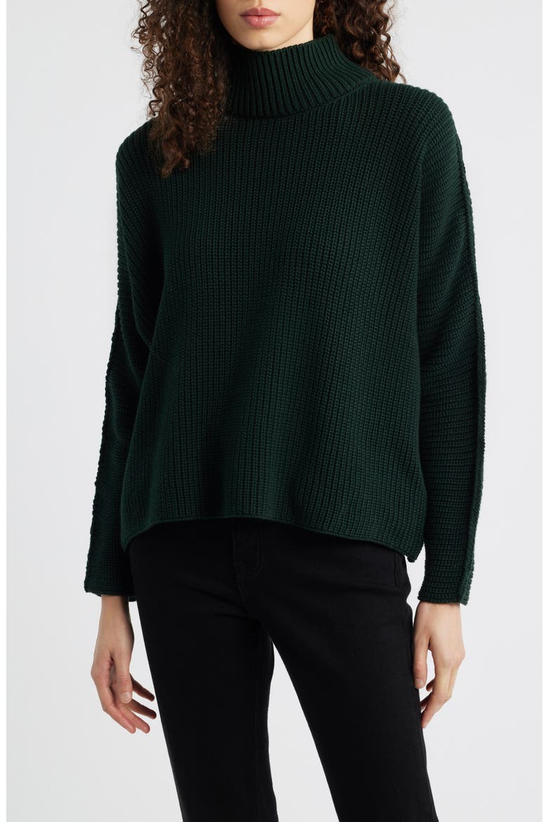 Montecito Turtleneck Sweater, Main, color, BRISTISH RACING GREEN