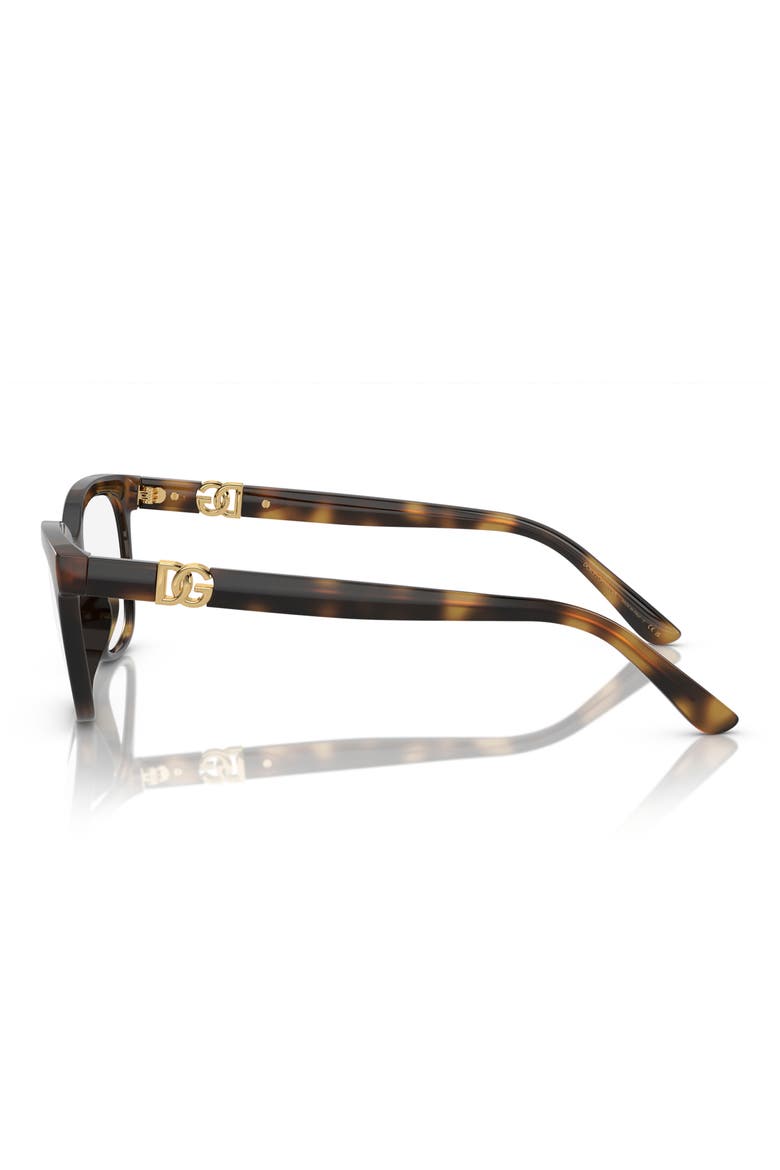 54mm Butterfly Optical Glasses, Alternate, color, HAVANA