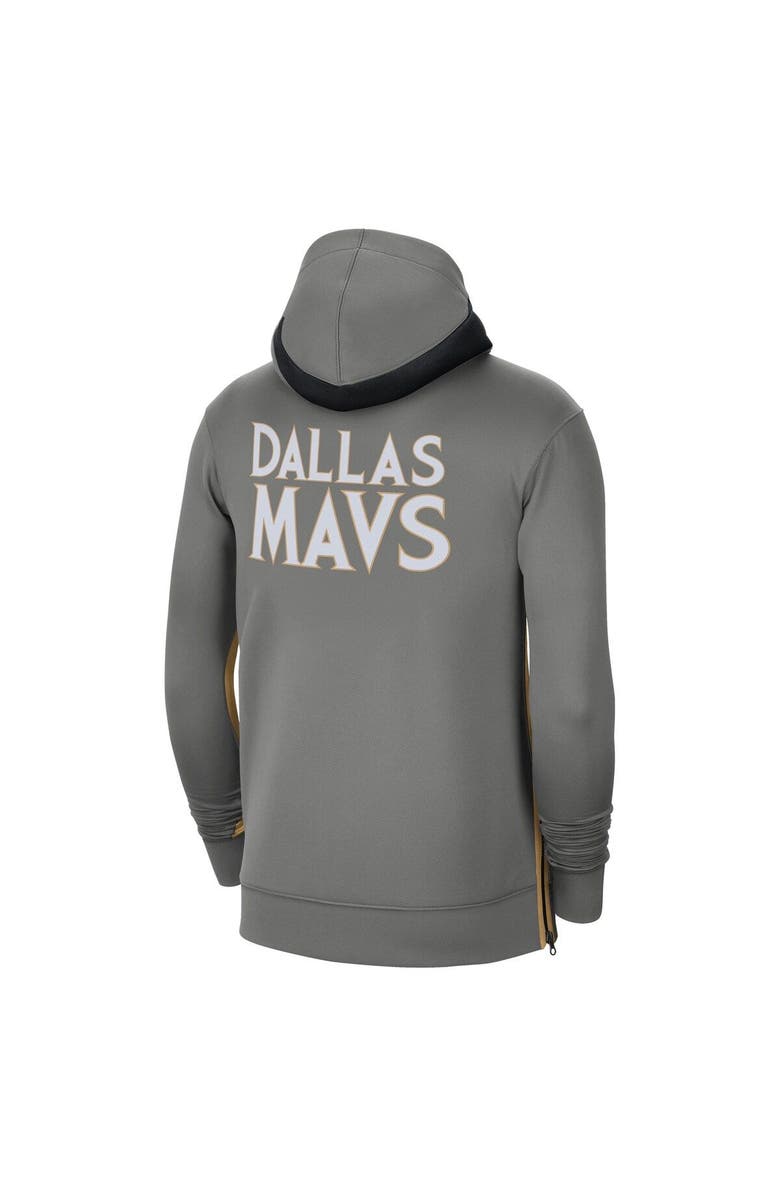 Nike Men's Nike Gray Dallas Mavericks 2020/21 City Edition Showtime Full-Zip Hoodie, Alternate, color, 