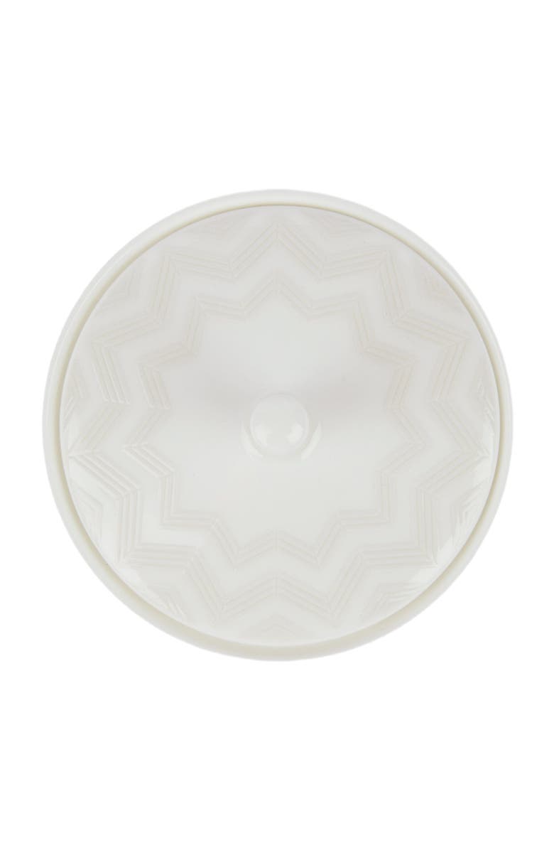 Missoni Home Zigzag White Sugar Bowl, Alternate, color, White
