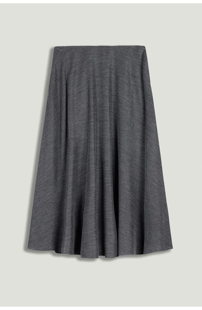 Nocturne Flowing Midi Skirt, Alternate, color, Grey