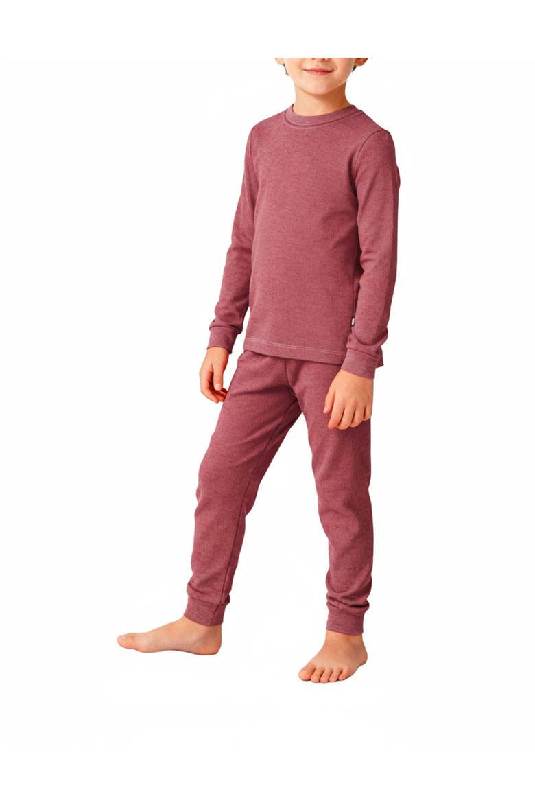 Baby Boys Soft & Cozy Thermal Long Johns 2-Piece Set, Main, color, Red