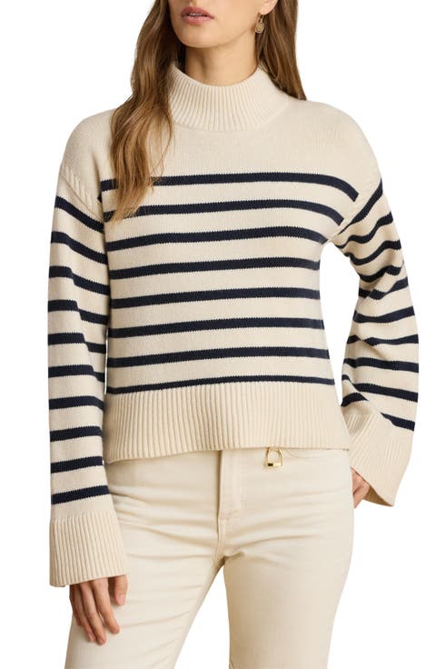 Sharad Stripe Wool & Cotton Blend Sweater