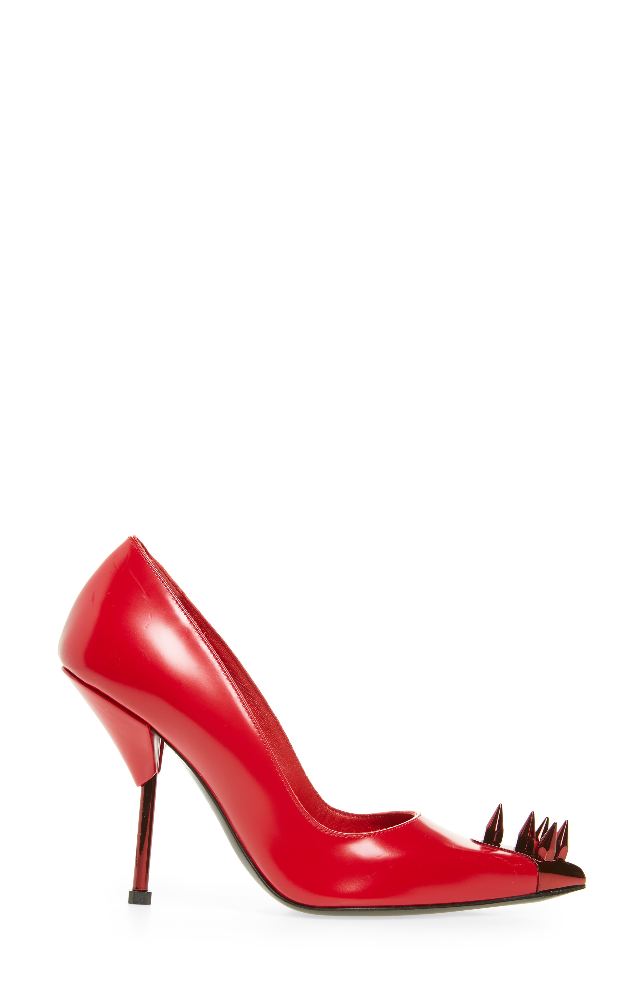 McQueen Punk Stud Pointed Toe Pump, Alternate, color, 