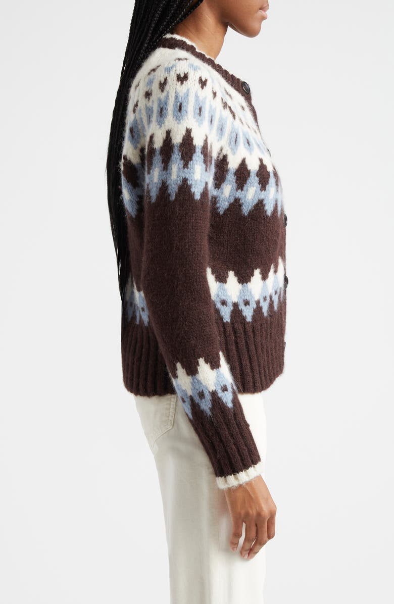 Veronica Beard Christina Fair Isle Cardigan, Alternate, color,