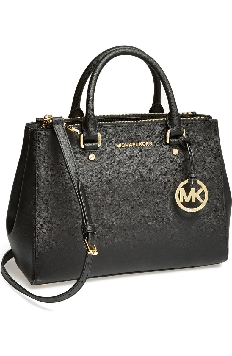 MICHAEL Michael Kors 'Medium Sutton' Saffiano Leather Tote, Main, color,