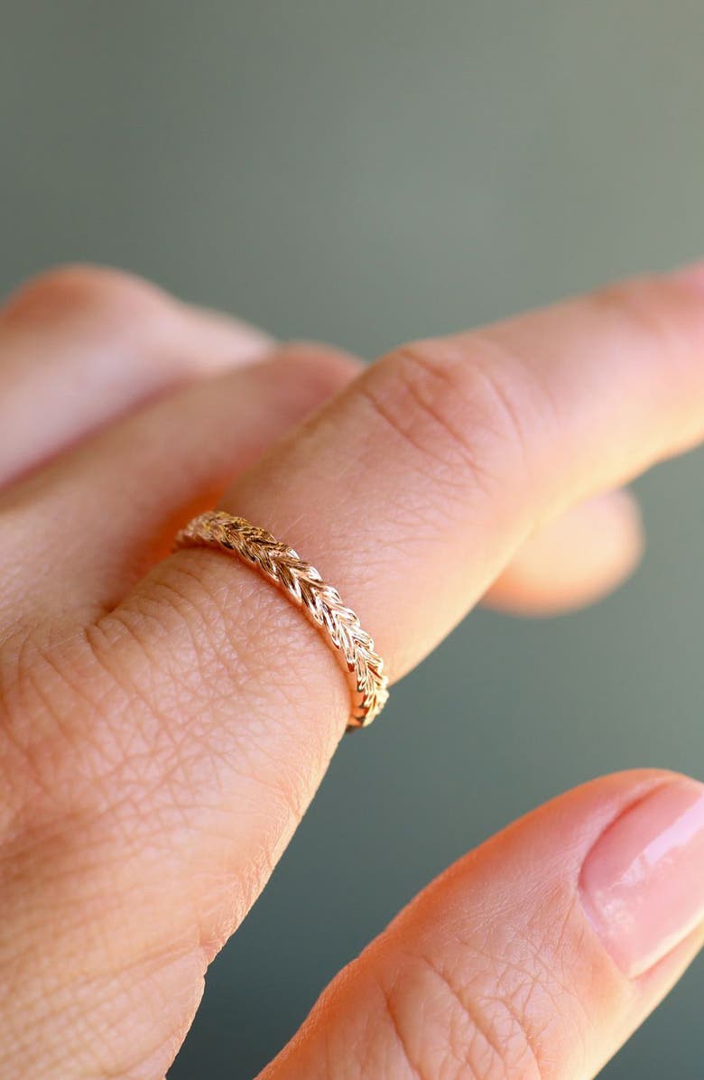 Sethi Couture Braid Band Ring, Alternate, color, Rose Gold