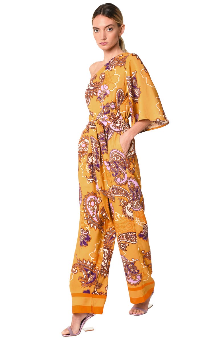 CIEBON Amani One Shoulder Jumpsuit, Alternate, color, 