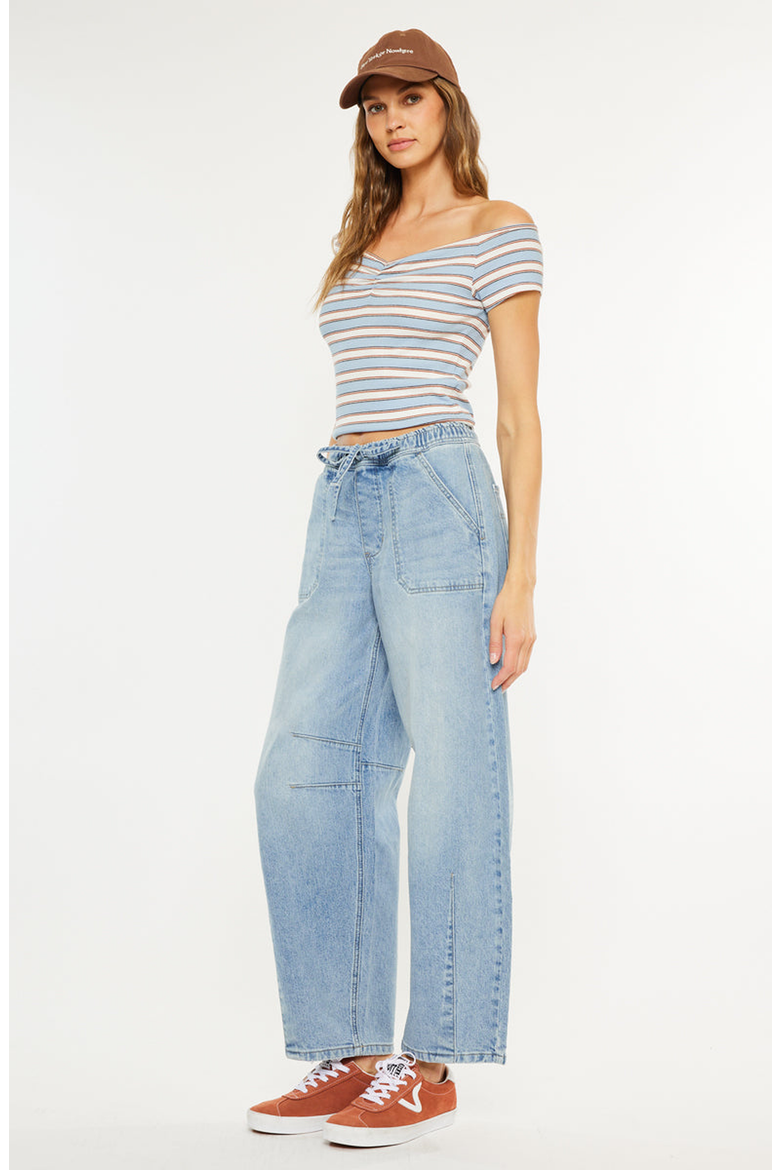 Starlet Ultra High Rise Horseshoe Jeans, Alternate, color, Medium Wash