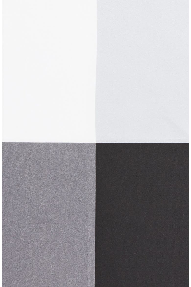 Silk Pocket Square, Alternate, color, BLACK