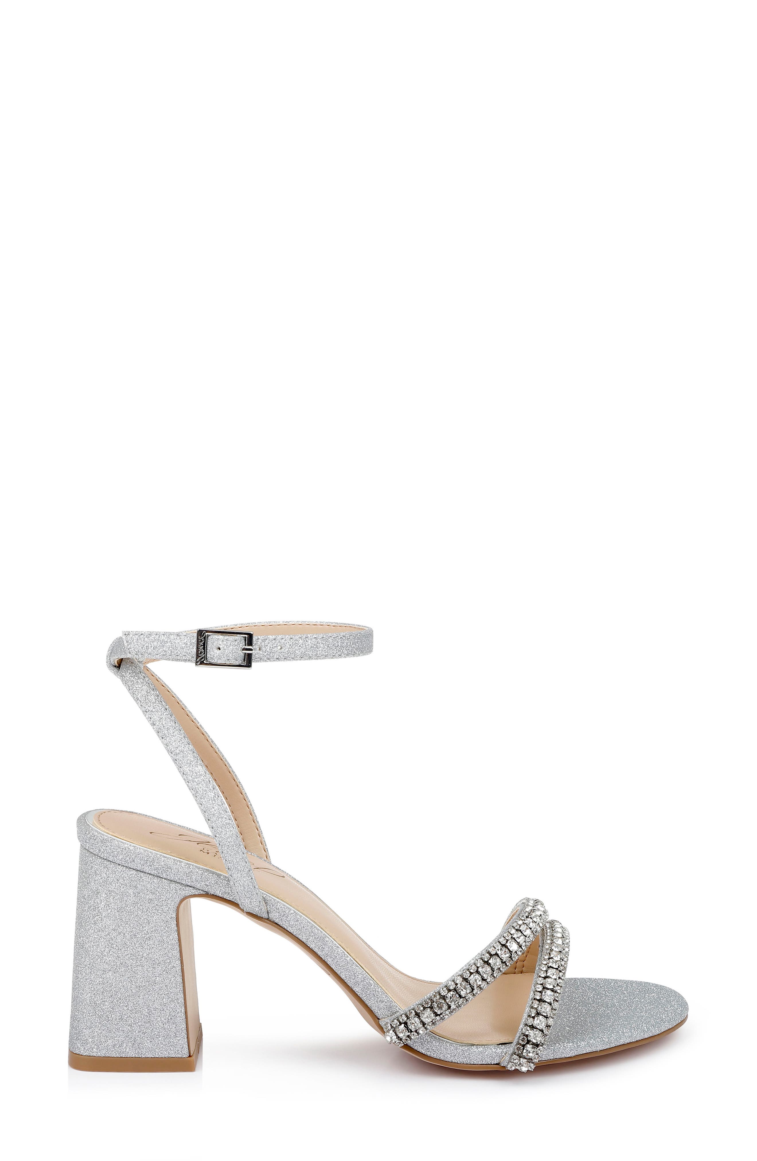 Jewel Badgley Mischka Rosa Ankle Strap Sandal, Alternate, color, 