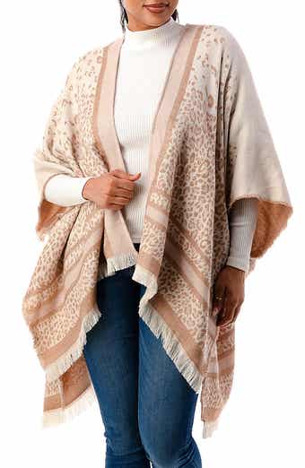 MARCUS ADLER Cheetah Print Ruana