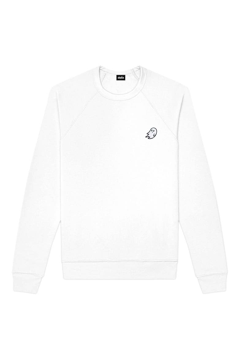Ghost Fleece Sweatshirt, Main, color, White