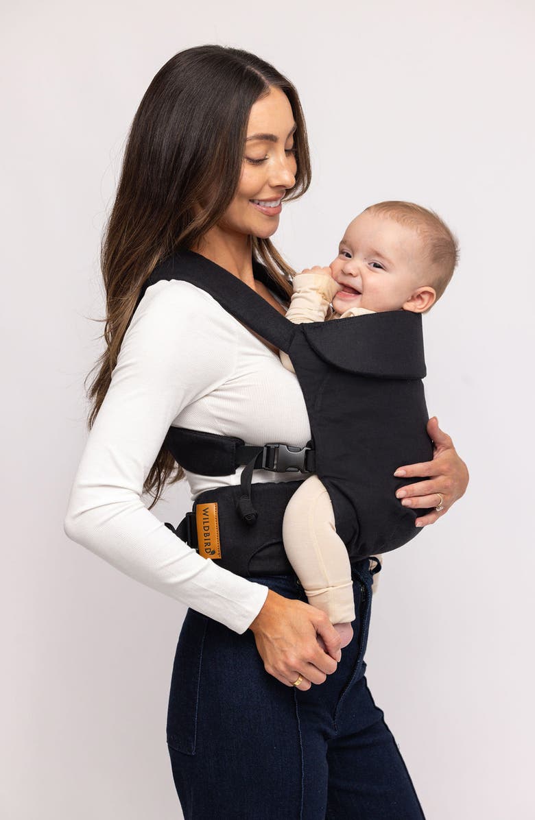 WILDBIRD Aerial Linen Baby Carrier, Alternate, color, Raven