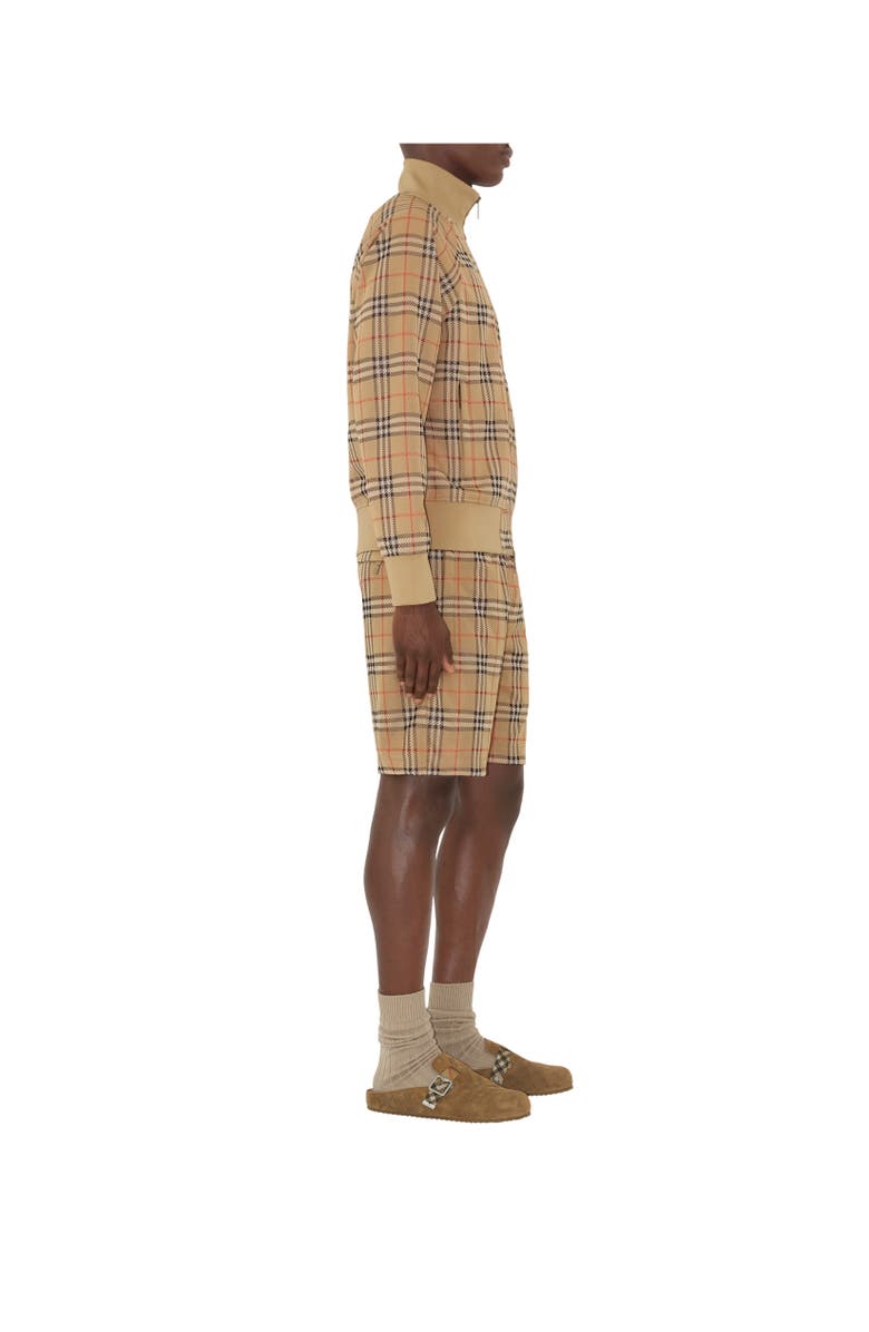 Burberry Check Track Jacket, Alternate, color, Sand