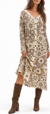 SAACHI Floral Crochet Duster