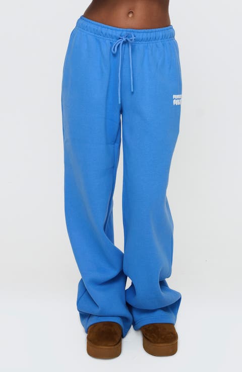 Bubble Logo Wide Leg Sweatpants