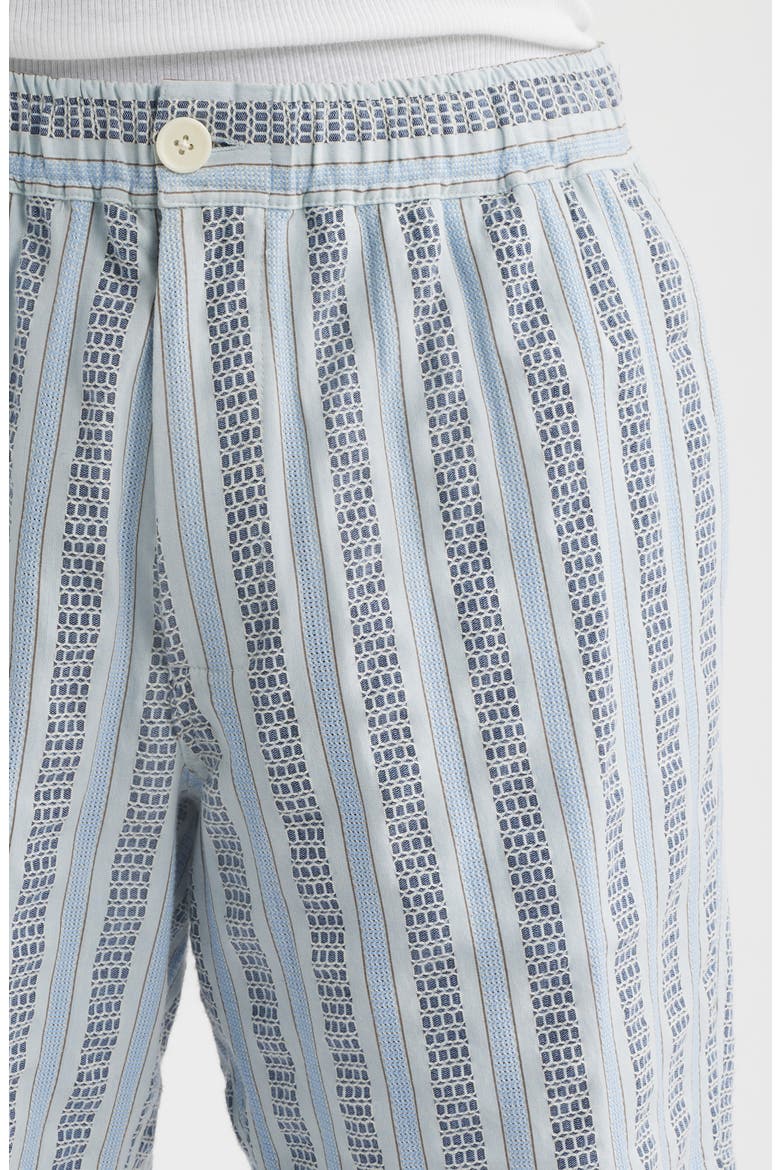 Kurt Multistripe Cotton Dobby Shorts, Alternate, color, BLUE