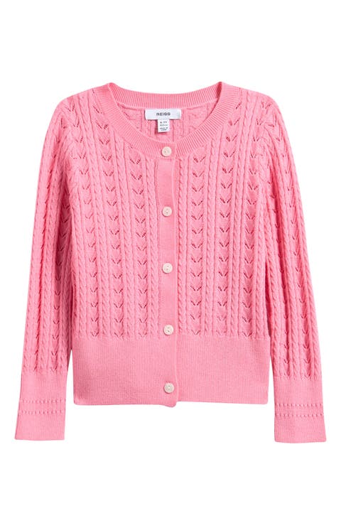 Kids' Flo Rib Knit Cardigan (Little Kid & Big Kid)
