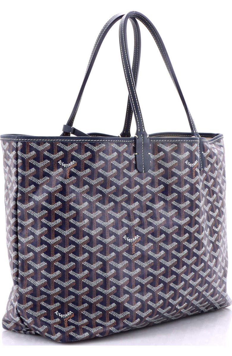 Pre-Owned Goyard Saint Louis Tote Coated Canvas PM, Alternate, color, Blue
