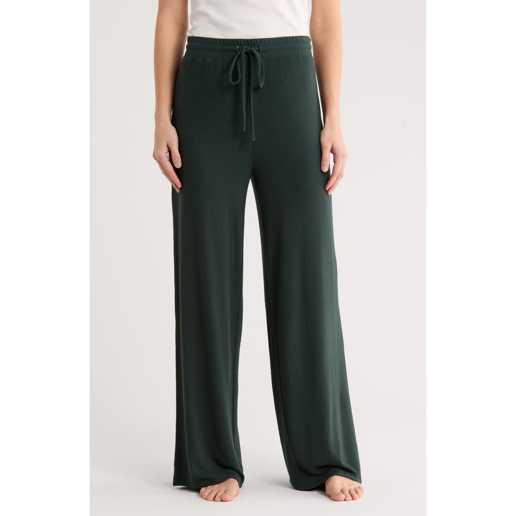 Abound Easy Cozy Wide Leg Pajama Pants In Green