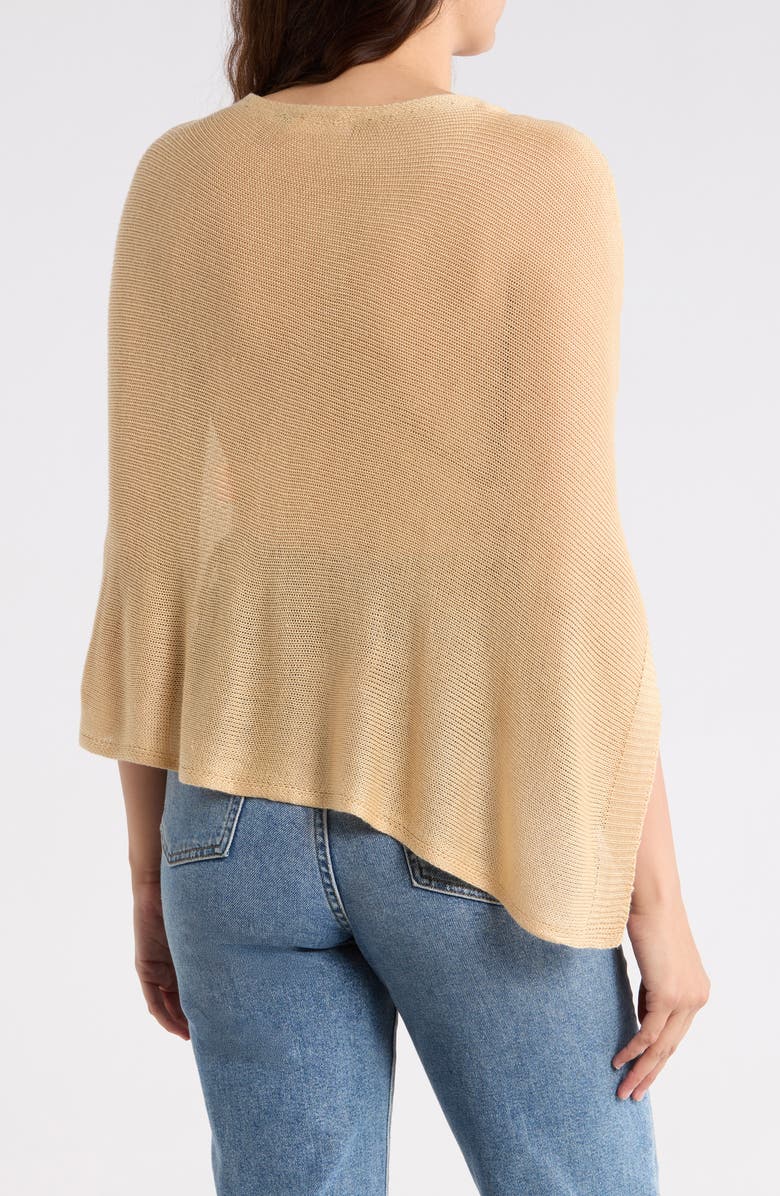 INTERNATIONAL DESIGNER Knit Poncho, Alternate, color, Beige
