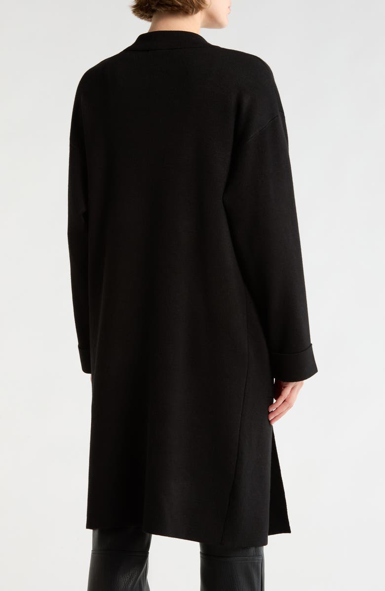 MAX STUDIO Patch Pocket Long Cardigan, Alternate, color, Black