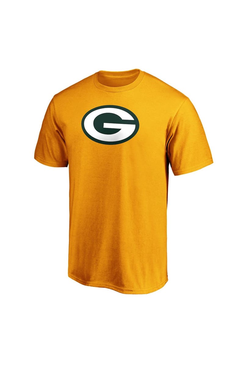 FANATICS Men's Fanatics Branded Gold Green Bay Packers Primary Logo T-Shirt, Alternate, color, 