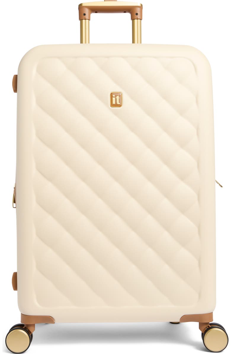 IT LUGGAGE Cushion Lux 26-Inch Hardside Spinner, Main, color, Cream