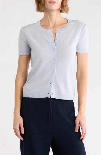 Cotton Short Sleeve Cardigan