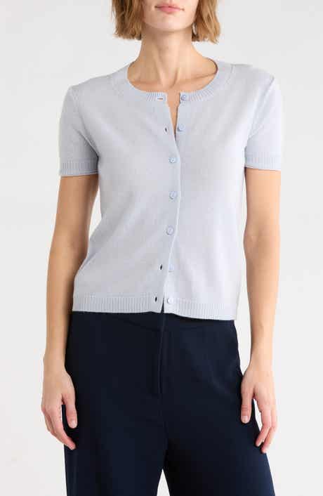 Cotton Short Sleeve Cardigan