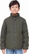 Rokka&Rolla Kids' Reversible Warm Fleece Puffer Jacket