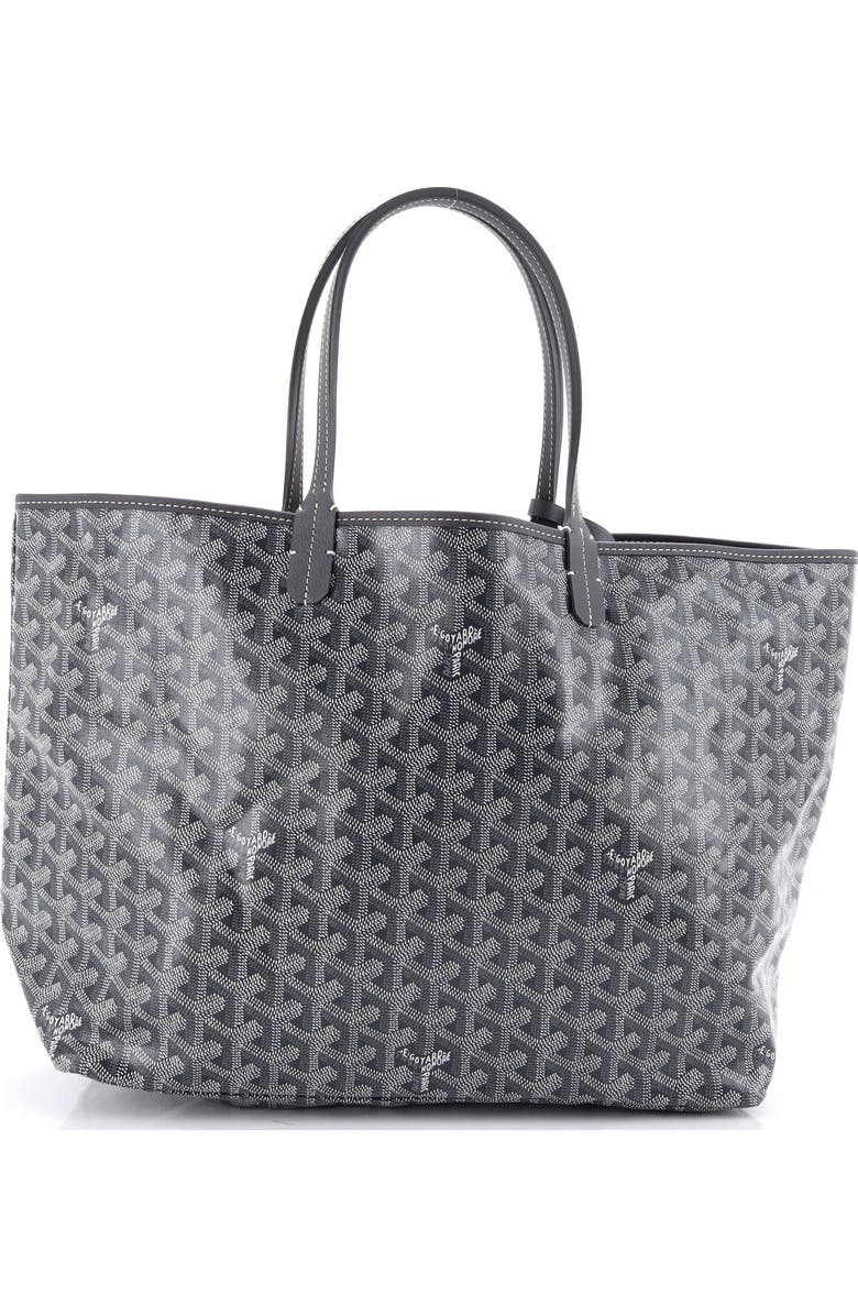 Pre-Owned Goyard Saint Louis Tote Coated Canvas PM, Main, color, Gray