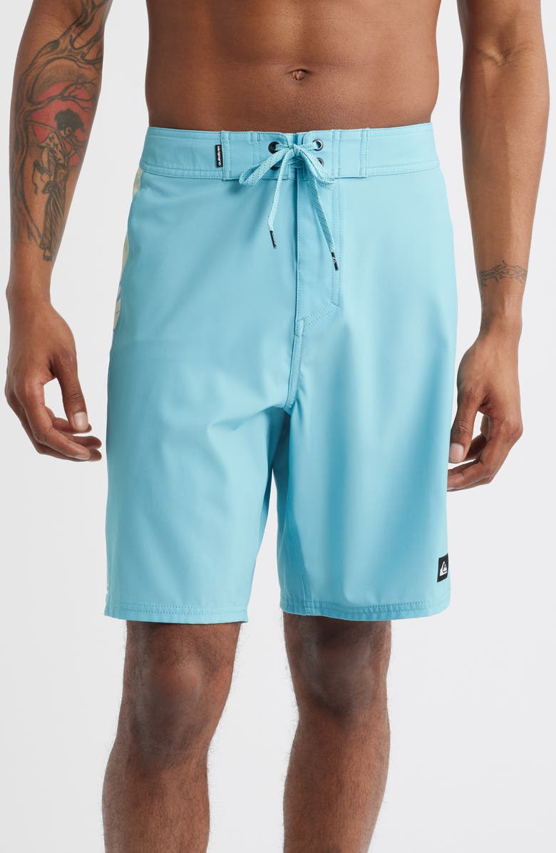 Quiksilver Surfsilk Arch 19 Board Shorts, Main, color, Aqua Blue