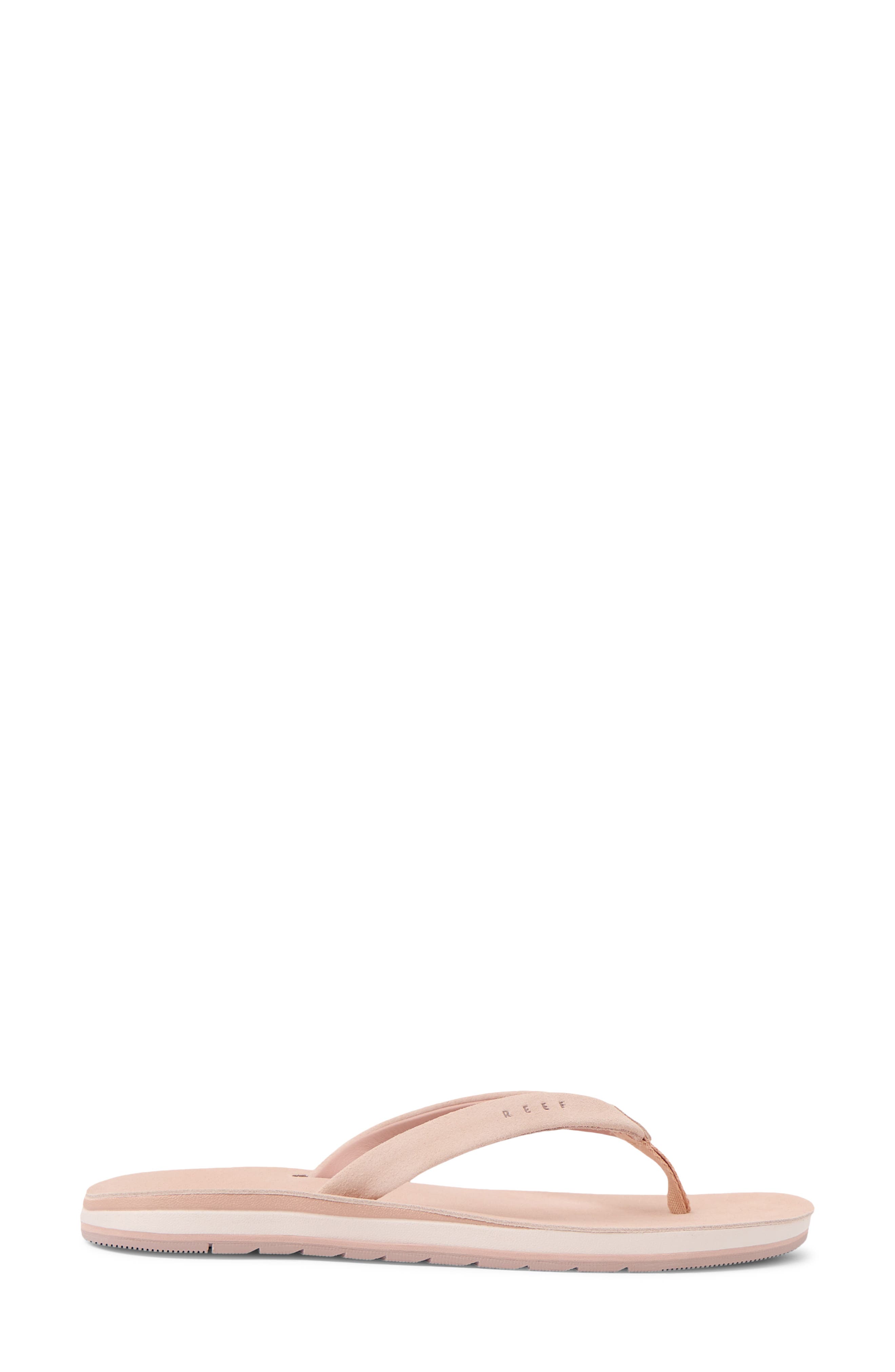 Reef Ojai Classic Slim Flip Flop Sandal, Alternate, color, Blush Suede