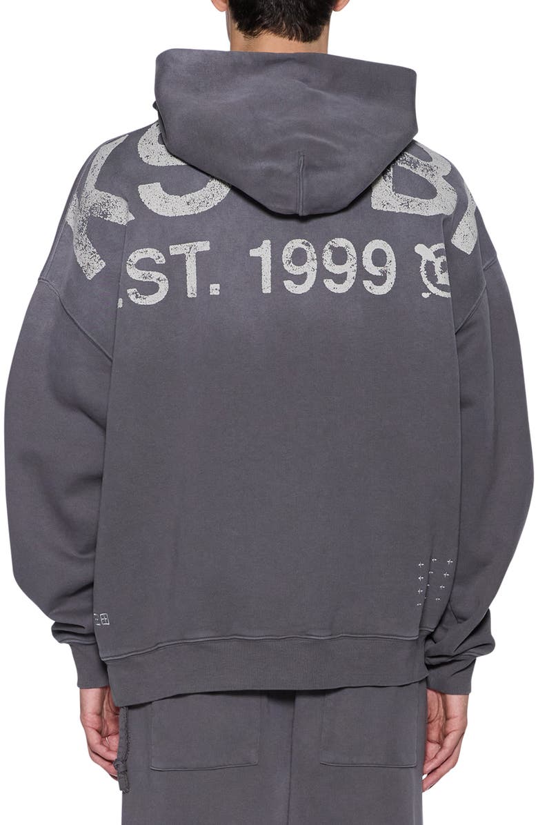 Ksubi State Ekcess Hoodie, Alternate, color, Charcoal