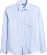 Faherty Laguna Linen Button-Up Shirt