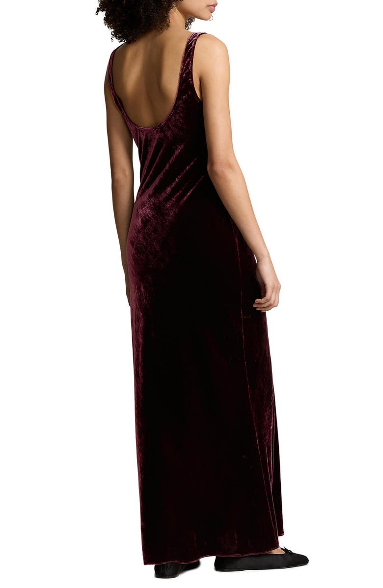 Ralph Lauren Velvet Column Gown, Alternate, color,