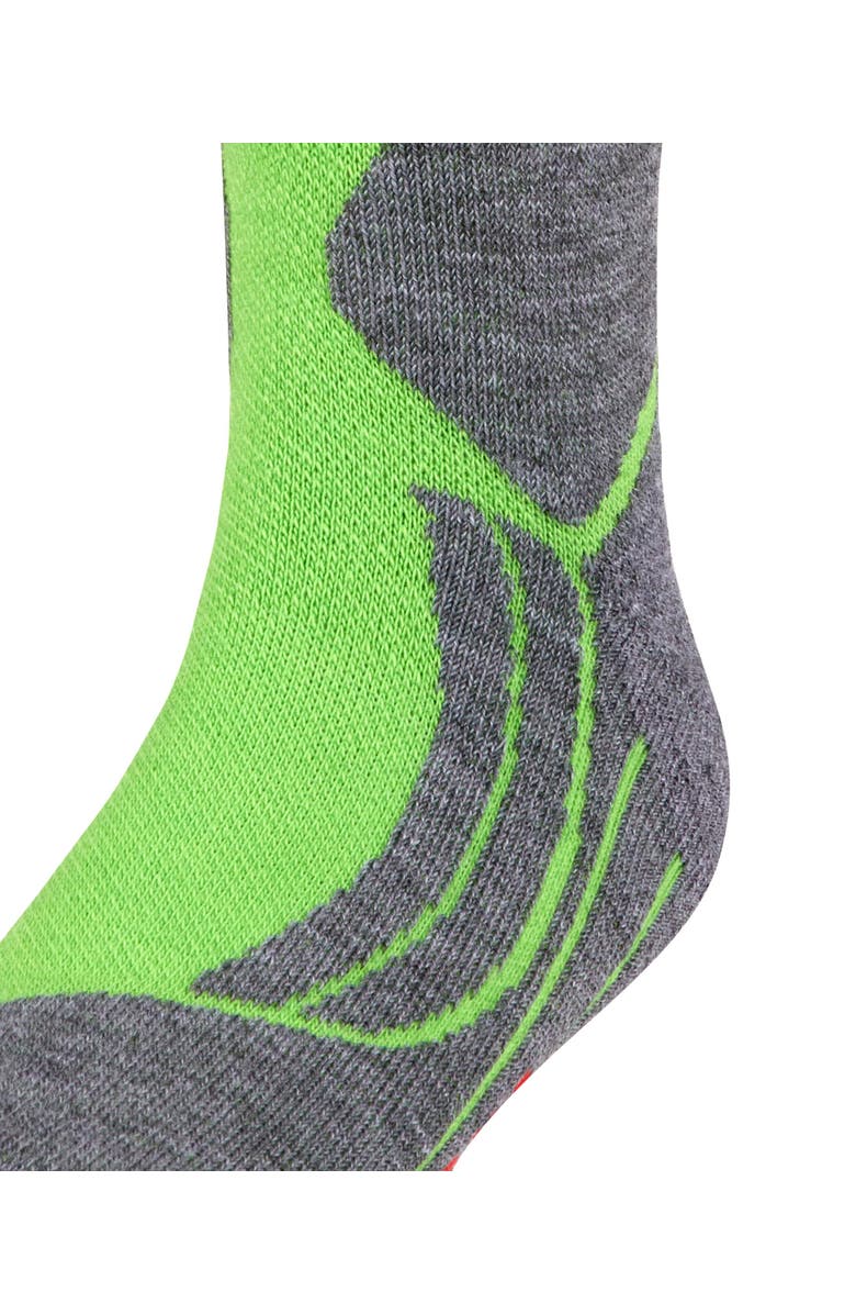 Falke SK2 Intermediate Stripes Ski Socks, Alternate, color, Vivid Green