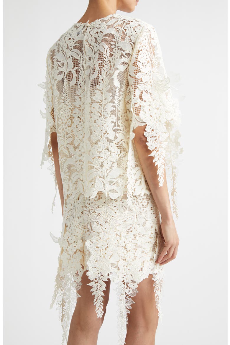Foxgloves Guipure Lace Top, Alternate, color, IVORY