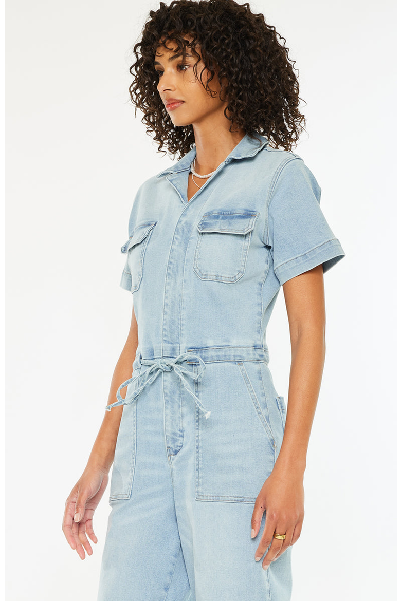 Paula Wide Leg Coveralls, Alternate, color, Light Wash