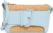 Steve Madden Sami Buckle Raffia Croddbody Bag